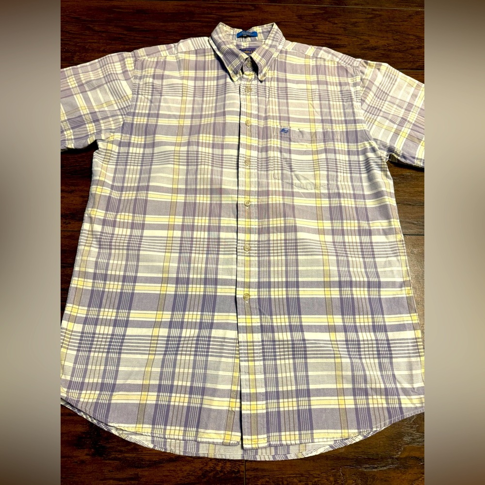 Vintage Pendleton Short Sleeve Button Up Shirt Men Size Medium Like New Clean